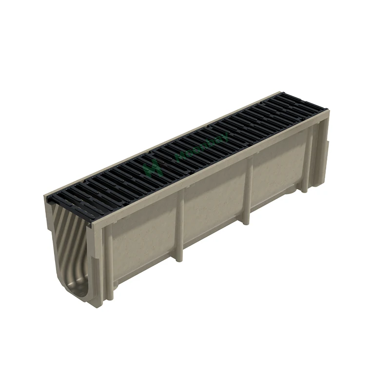 High Strength polymer ditch drainage channel for rain water drainage systems