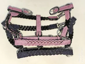 FANCY ADJUSTABLE HORSE PP HALTER AVAILABLE IN MANY COLORS