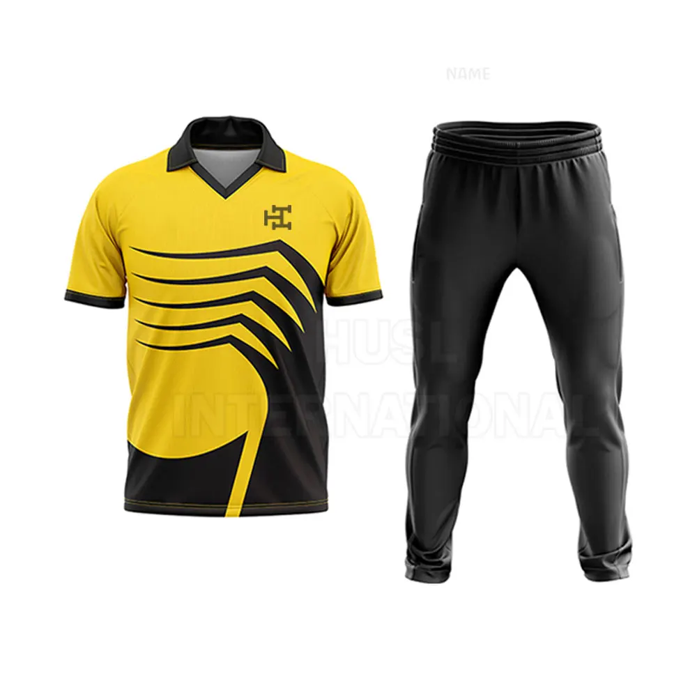 2022 Top Quality Custom New Design Cricket Jersey And Trousers Cricket Uniform Sublimation Cricket Uniform