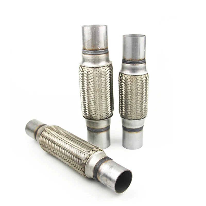 Braided Metal Flexible Silencer Pipe With Nipple