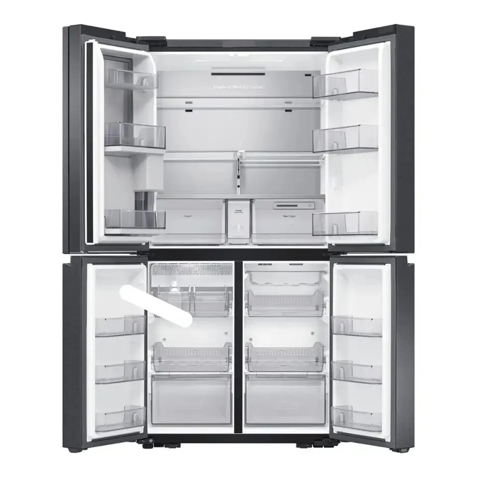 NEWWW CHOICE 4 Door French Door Refrigerator With Touch Screen Stainless Steel