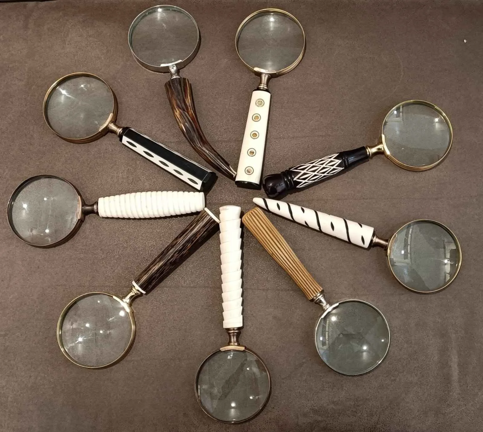 Resin Magnifying glass handheld glass best for map book reading and office desk design reading Resin magnifying glass