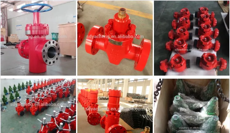API 6A Manifold Manual Hard Seal Flange Flat Wellhead Oilfield gate valve