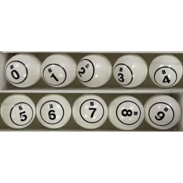 Hot sell 0-9 1 print ampliable a 1-75 Traditional Bingo Lotto Lottery Lucky Balls Game for bingo game