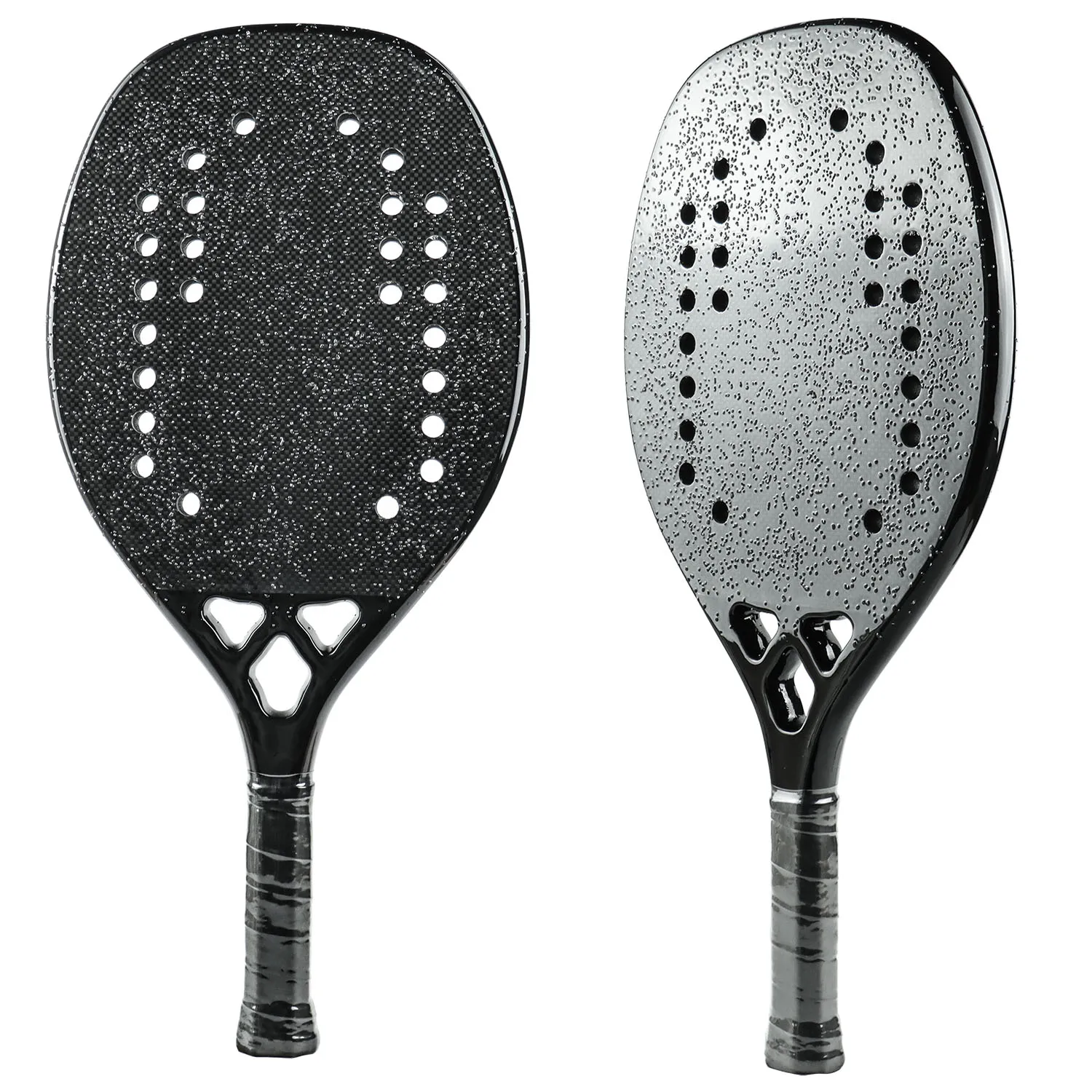 Customize Beach Tennis Racket, Padel Racket with Carbon Fiber Grit Face EVA Face Wholesale Tennis Paddle Racquet Racket