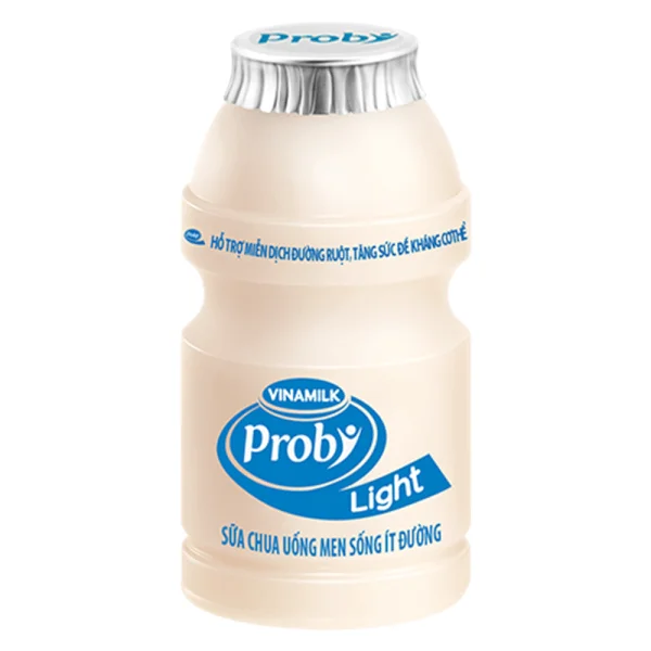 Vinamilk - Probi - Drinking yogurt - Less Sugar Flavor - High quality - Wholesale - 130ml X 24 bottle per Carton HALAL GMP ISO