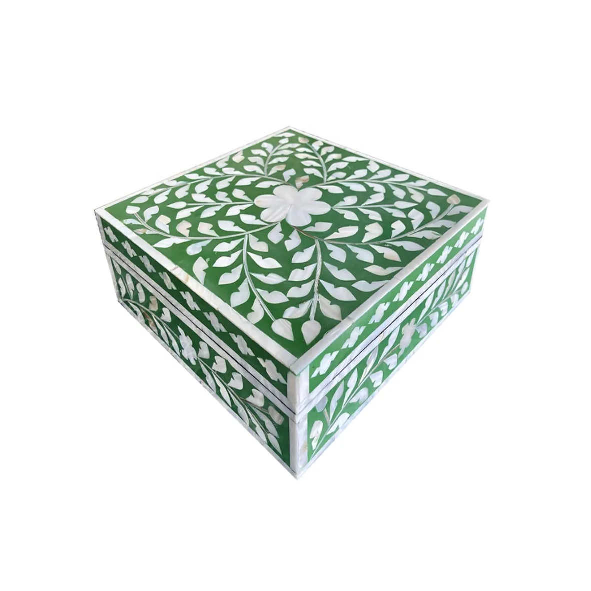 Indian Blue Mother Of Pearl Box Indian Handcrafted Boxes Huge Range Indian Artware Home Decor and Homeware Boxes For Gulf