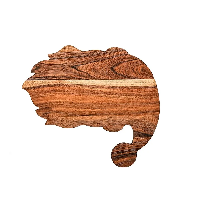 Eco-Friendly Customizable Multi-Functional Kitchen Cutting Board New Design with Natural Wooden Handle