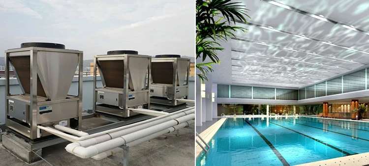 Circulation Heating Eco Swimming Pool Heat Pump 4.5-100kw Heating Power
