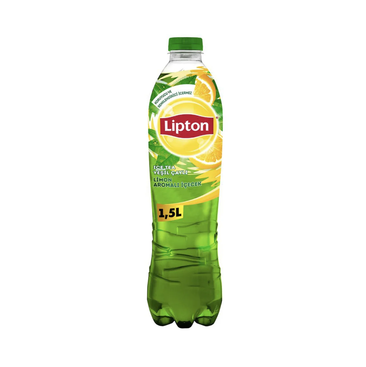 Lemon Flavored Cold Green Tea 1.5 lt Bottle Best Price Wholesale