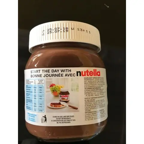 Tasty Imported Smooth Wholesale 350g 600g 750g Bulk Nutella Hazelnuts Chocolate Spread For Bread And Cakes
