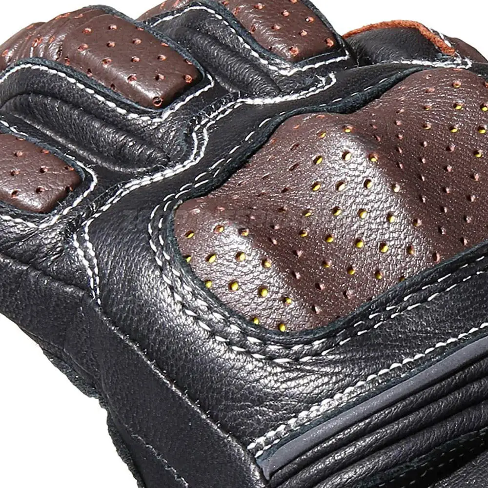 Customized Professional Leather Motorbike Gloves Full Finger Waterproof And Windproof Motorbike Gloves For Winter