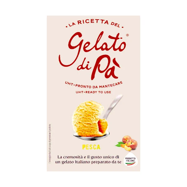 High quality Italian Ice Cream La Ricetta del gelato di Pa Pesca brick Original OEM 1L for HORECA shop