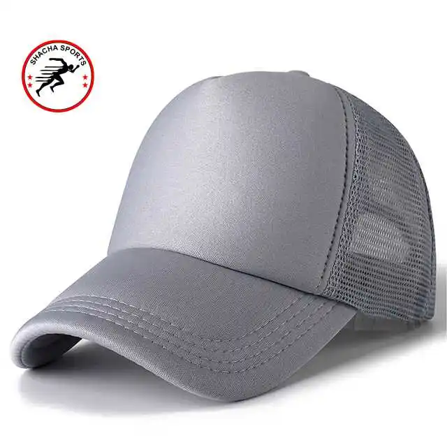 Summer Palm Printed Flat Visor Mesh Back Baseball Cap Custom Trucker Hats High Quality Hat richardson