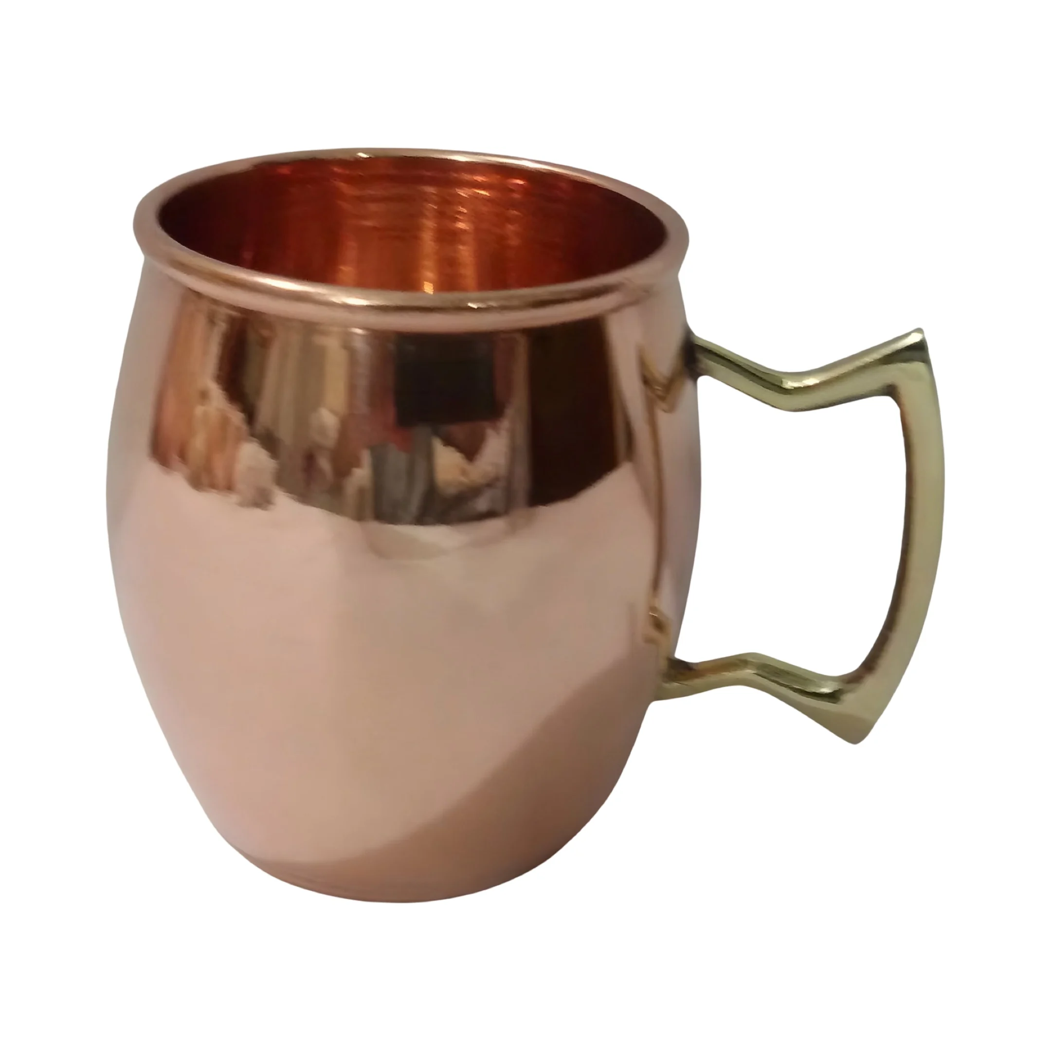 100% Pure Copper Moscow Mule Mug - 24 Oz with Brass Handle High Quality Polish for Home Decoration Mugs
