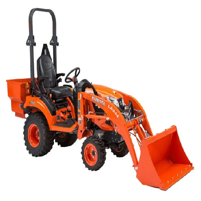 Cheap compact tractor used tractor agriculture 4WD Mini Garden Tractor for KUBOTA-B2301 Series with Front End Loader