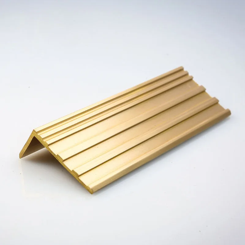 Customized Decorative Ceramic Metal Bullnose Corner Curved Wall Round Edge Brass Tile Trim FOR APARTMENT