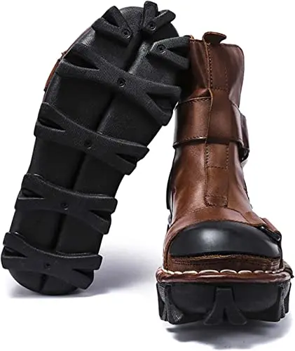 Мужские мотоциклетные и боевые ботинки из натуральной кожи мужские для верховой езды оптовая продажа Мужская мотоциклетная обувь нового дизайна