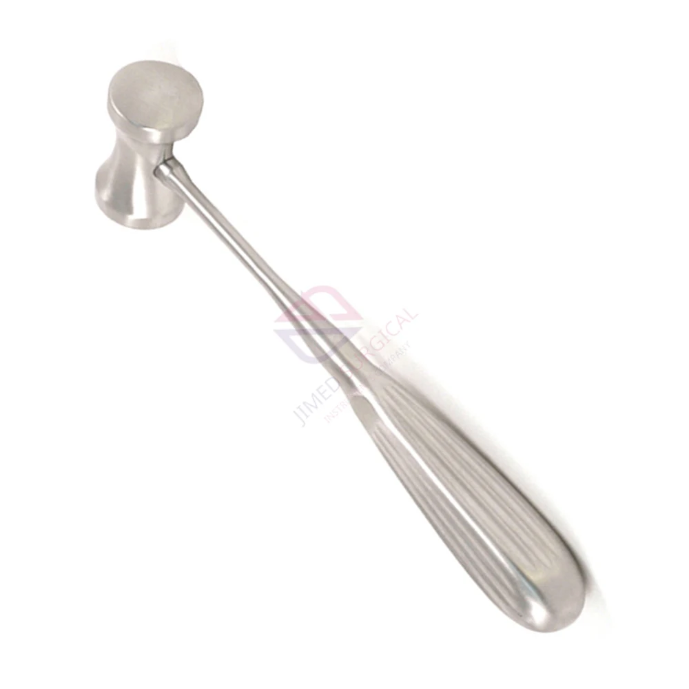 German Stainless Steel Cottle Hajek Mallet Solid Head Bone Mallet Orthopedic Surgical Hammer for Plastic Surgery Instruments