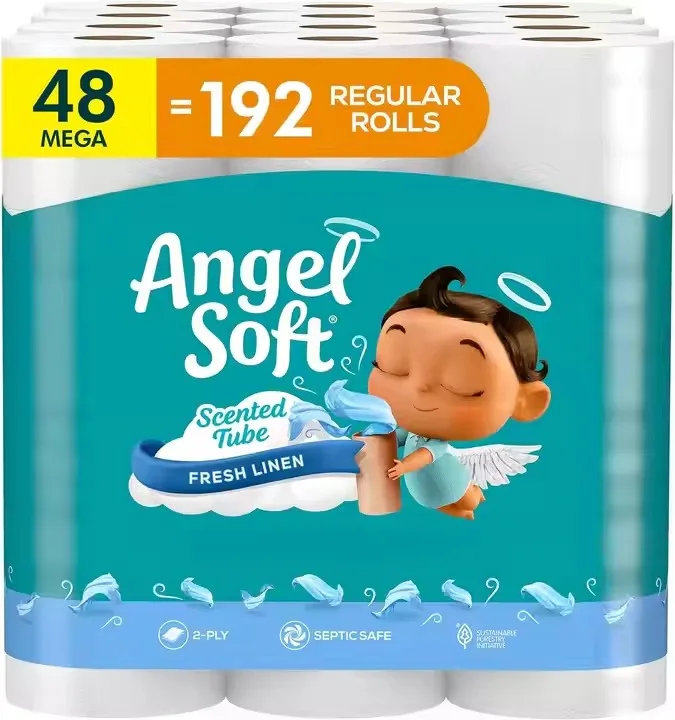Angel Soft Toilet Paper, 48 Mega Rolls with Lavender Scented Tube