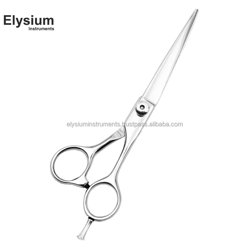 Stainless Steel Hair Cutting Shears with Tensioner Knob, Hairdressing Salon Professional Barber Scissor Factory OEM Custom Logo