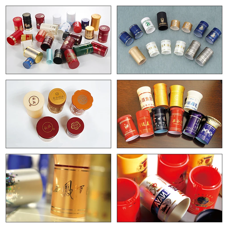 H200C Mass Production PLC Control  cap printing machine plastic cosmetic cap hot stamping machinery