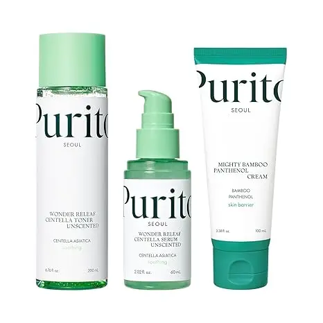 Korean skincare products Vegan Niacinamide Centella Glowing skin products Face Creams PURITO Mighty Bamboo Panthenol Cream 100ml
