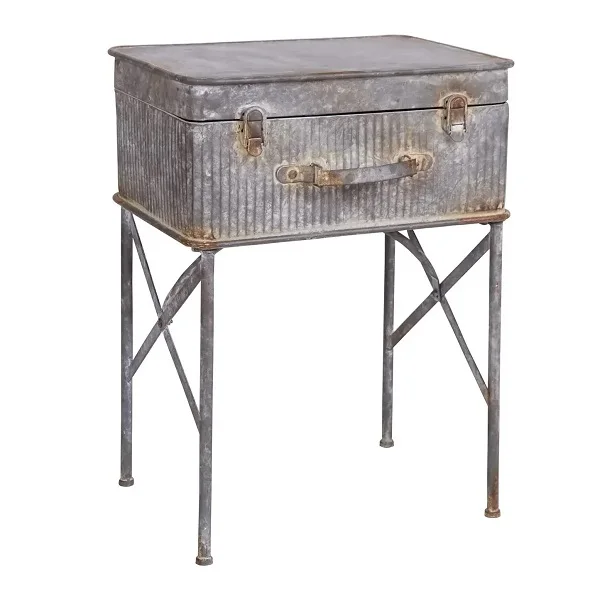 Galvanized Top Metal Iron Table For Living Room Decoration Patio Side & Accent Tables Furniture At Cheap & Best Price