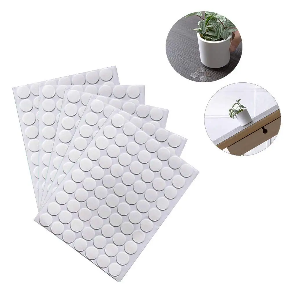 Clear Removable Sticky Adhesive Putty Reusable Transparent Double Sided Round Nano Gel Mat for Wall, Metal, Glass, Ceramic, Wood