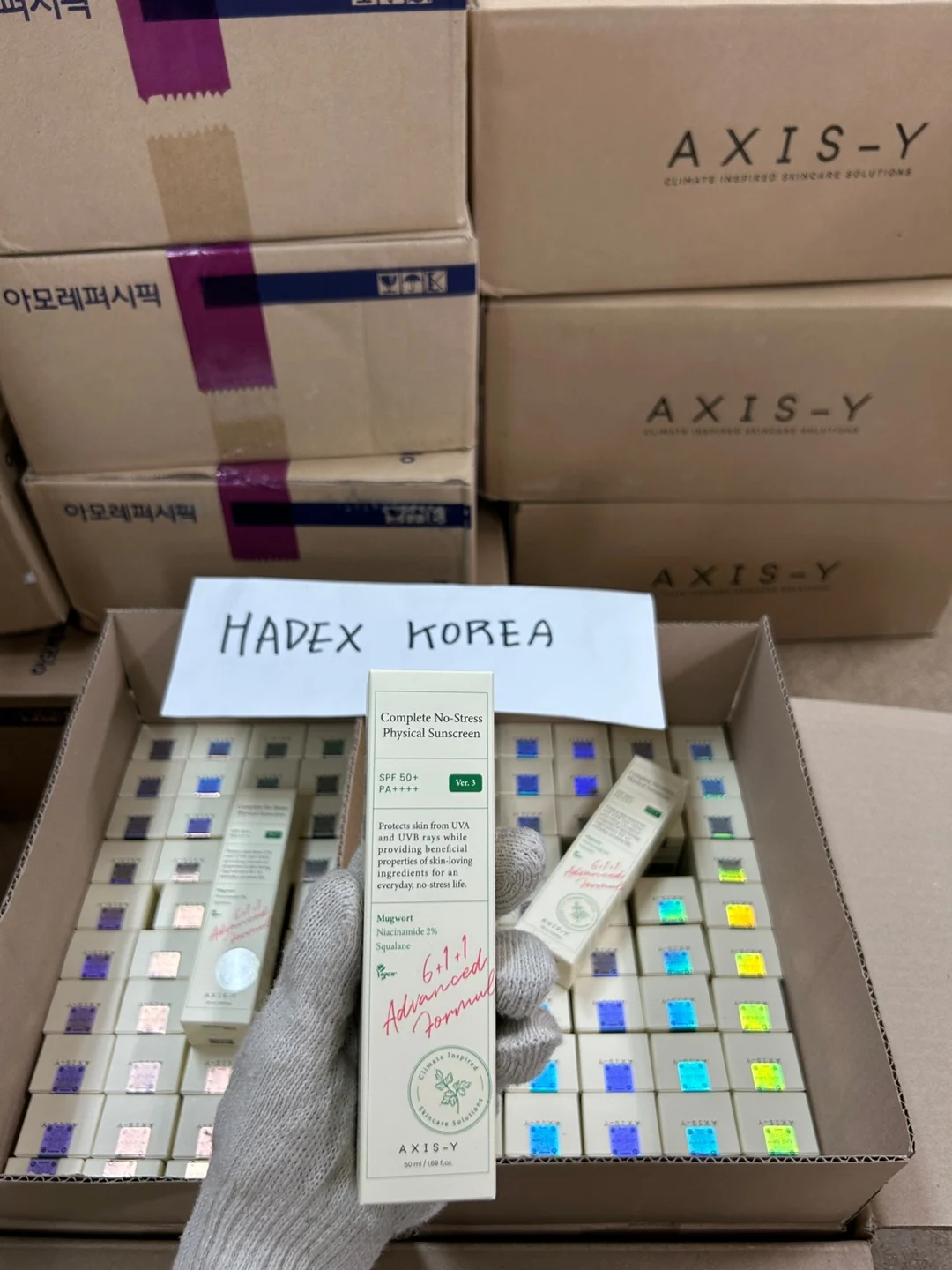 Complete No-Stress Physical Sunscreen 50ml Axis Y KOREAN COSMETICS WHOLESALE BUSINESS Supplier Original 100% 8809634610119