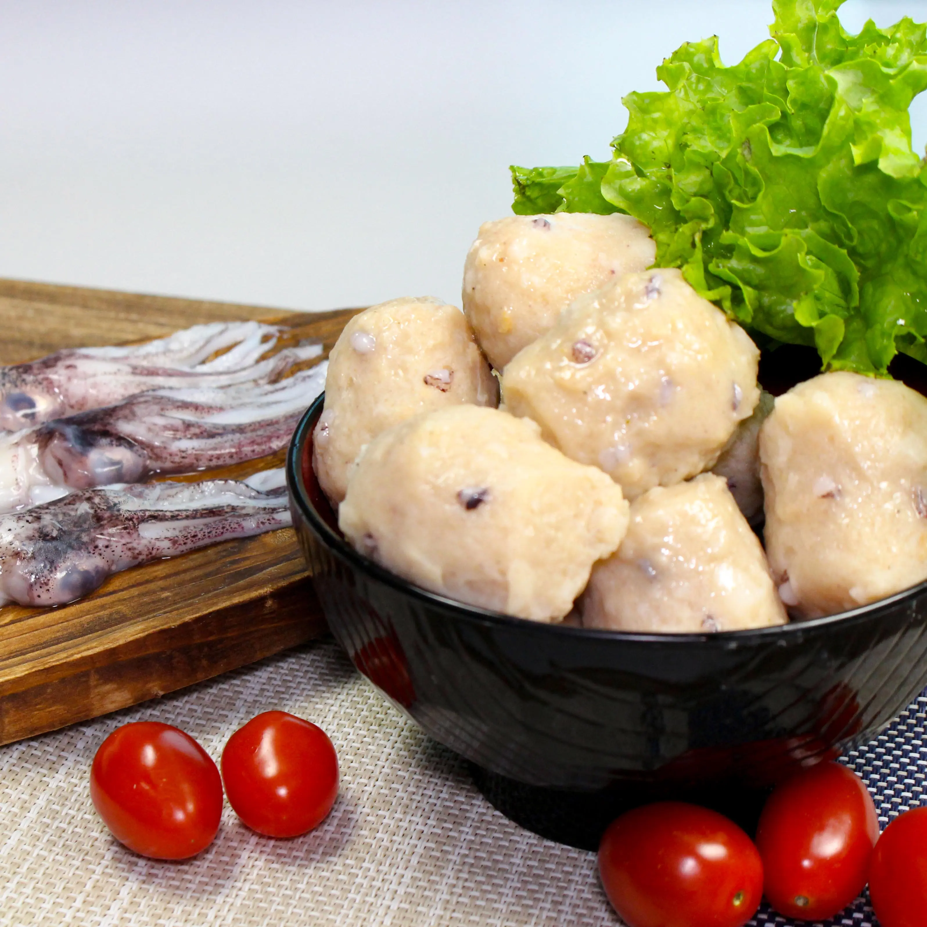Top-Quality Squid Balls: Tender and Chewy, Perfect for Dim Sum Frozen Delights Made In Malaysia