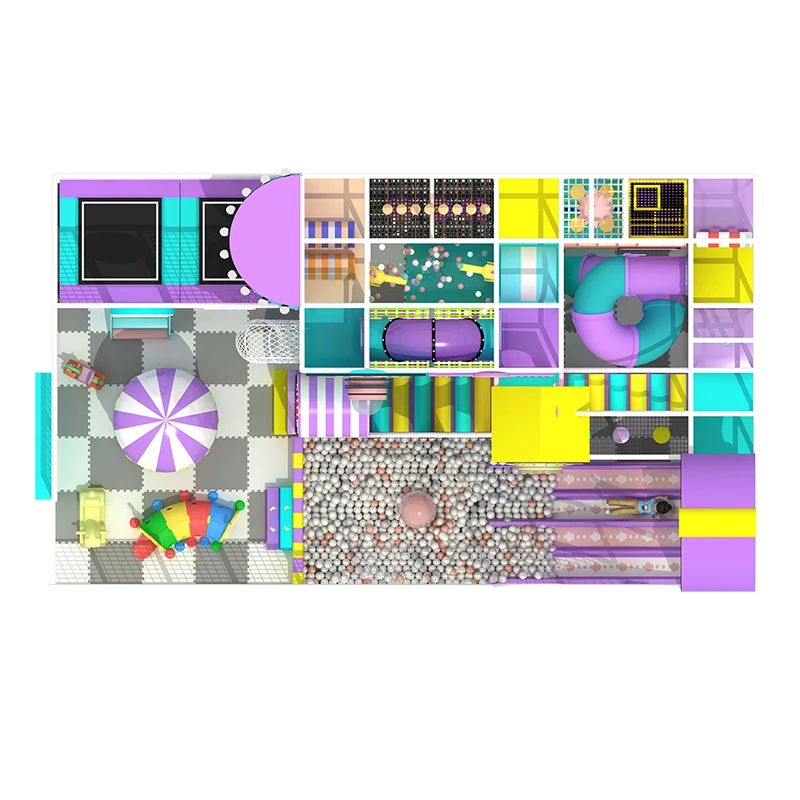 Indoor Playground Kids Amusement Park Customized Size Indoor Playground For Sale