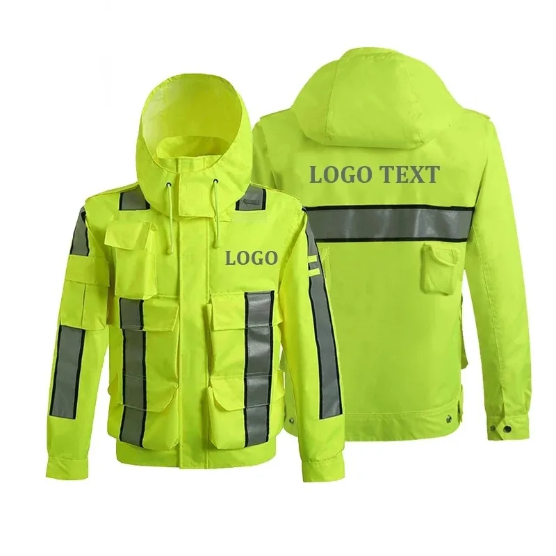 Mesh Hook Loop Safety Vest Security Vest Work Hi Vis Reflective Vests Hot in China Yellow Orange OEM Customized PVC Logo Fabric