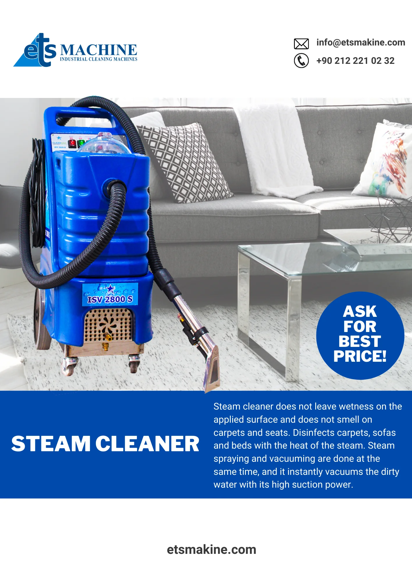 Новая модель, Лучшая цена, паровая машина для очистки диванов, обивки и ковровых покрытий, для коммерческой профессиональной паровой мойки