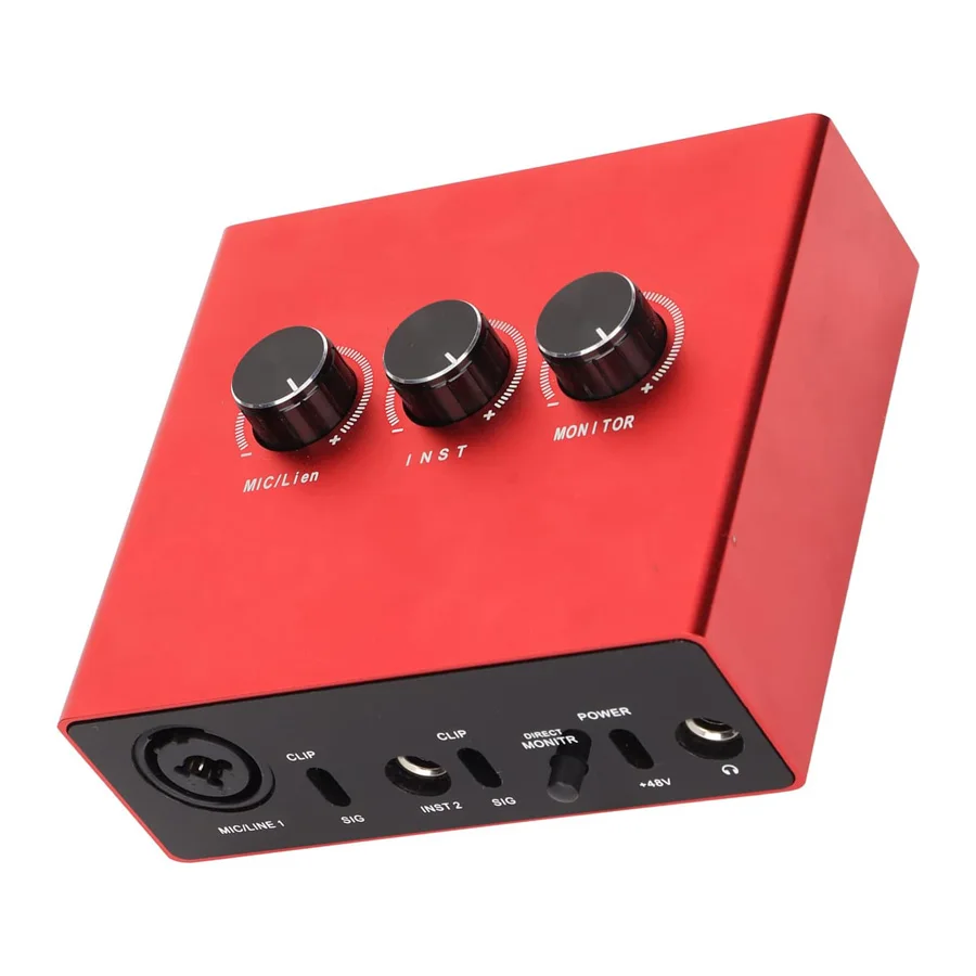 NEW Professional Live Authentic Audio Interface Usb Sound Cards