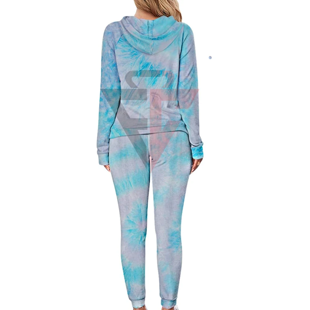 Comfortable Training & Jogging Wear Hooded Tracksuit, Women 2Pcs Solid Color Fleece Zipper Tracksuits