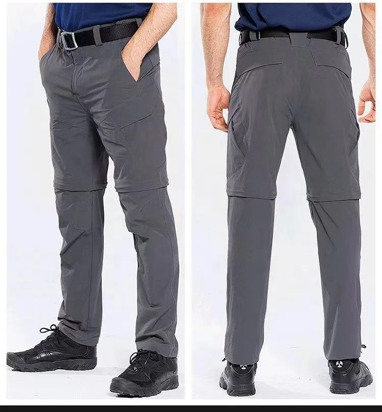 2-in-1 quick-drying Pants Detachable Shorts Outdoor Jogging Multi-functional High-capacity Tactical Pants