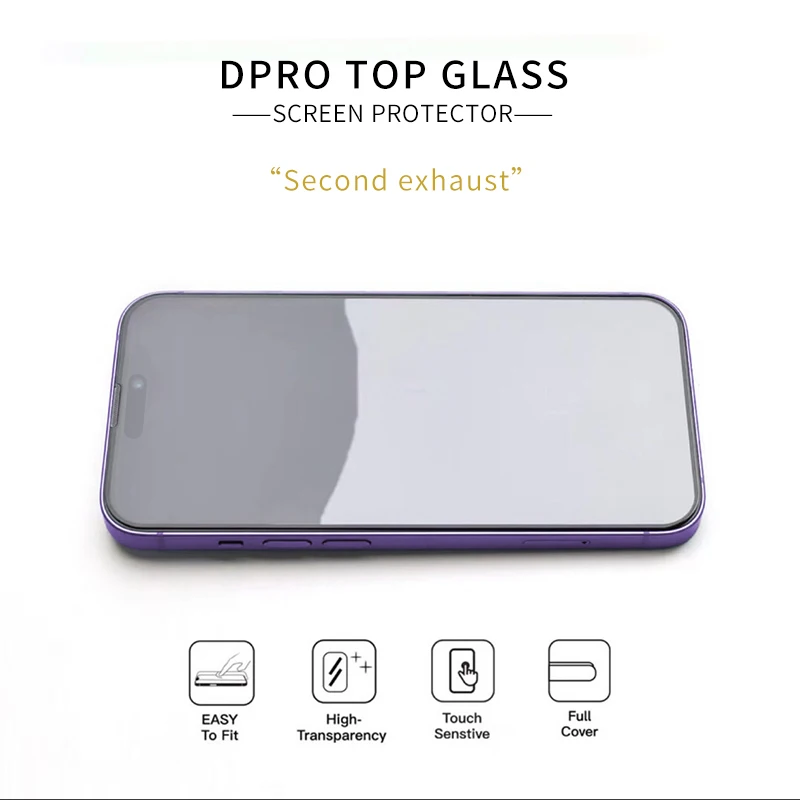 OG Tempered Glass Screen Protector For Iphone 14 13 12 11 Pro Max X Xs Xr 6 7 8 Plus 2.5d Silk Printing 9h Clear Protective Film
