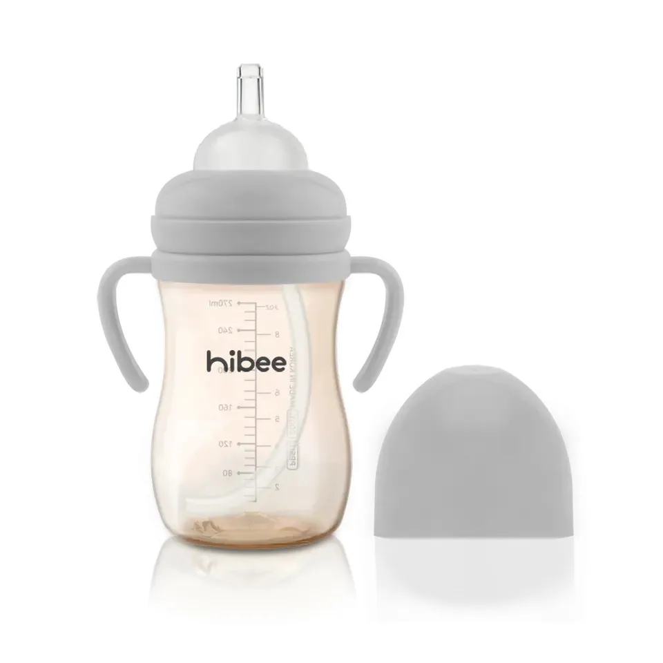 [HIBEE]Baby Straw Cup PPSU BPA Free Baby Feeding Bottles Food Grade Baby Breast Milk Bottle High Quality made in korea
