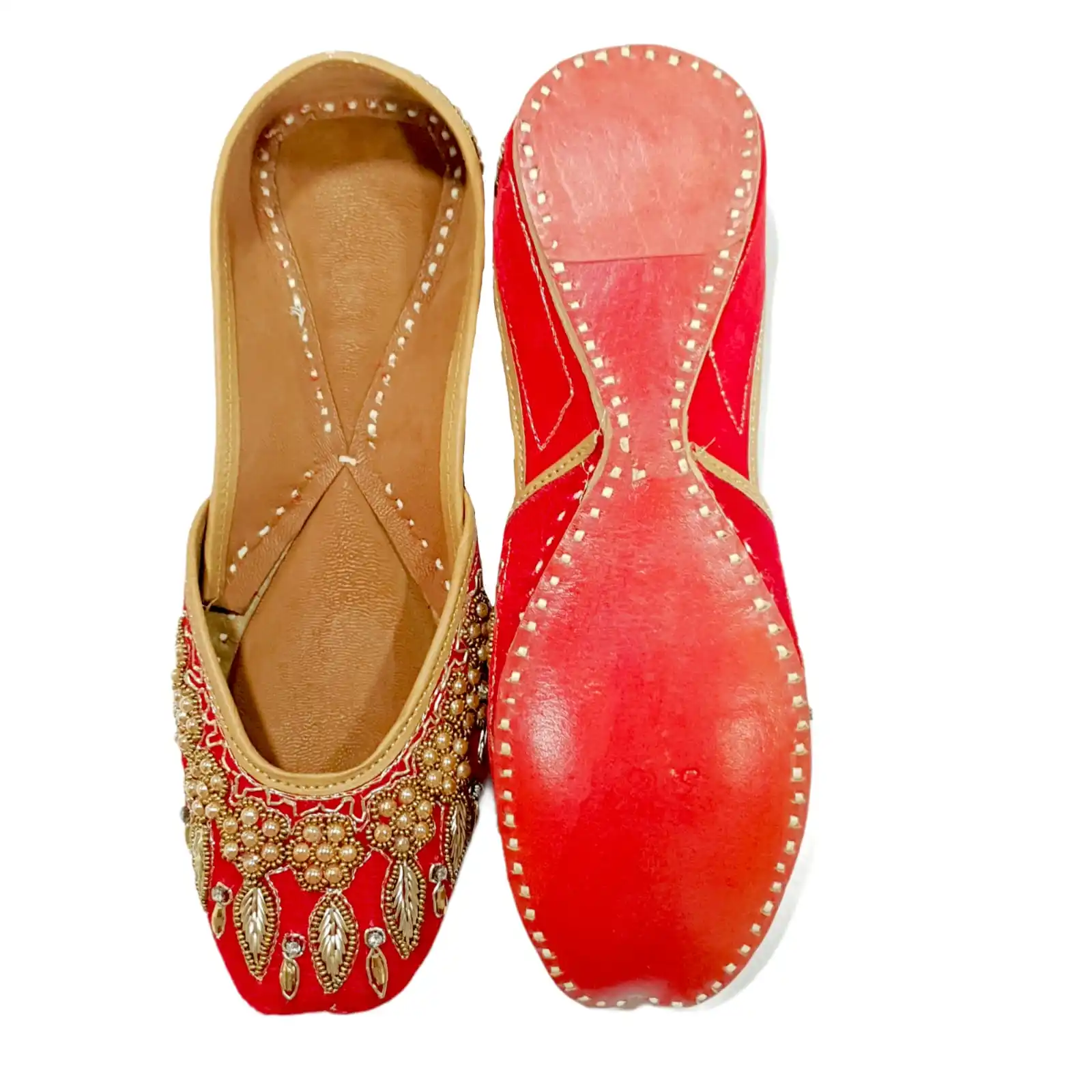 women khussa/Punjabi jutti comfortable wear women Handcrafted Ethnic Leather juti