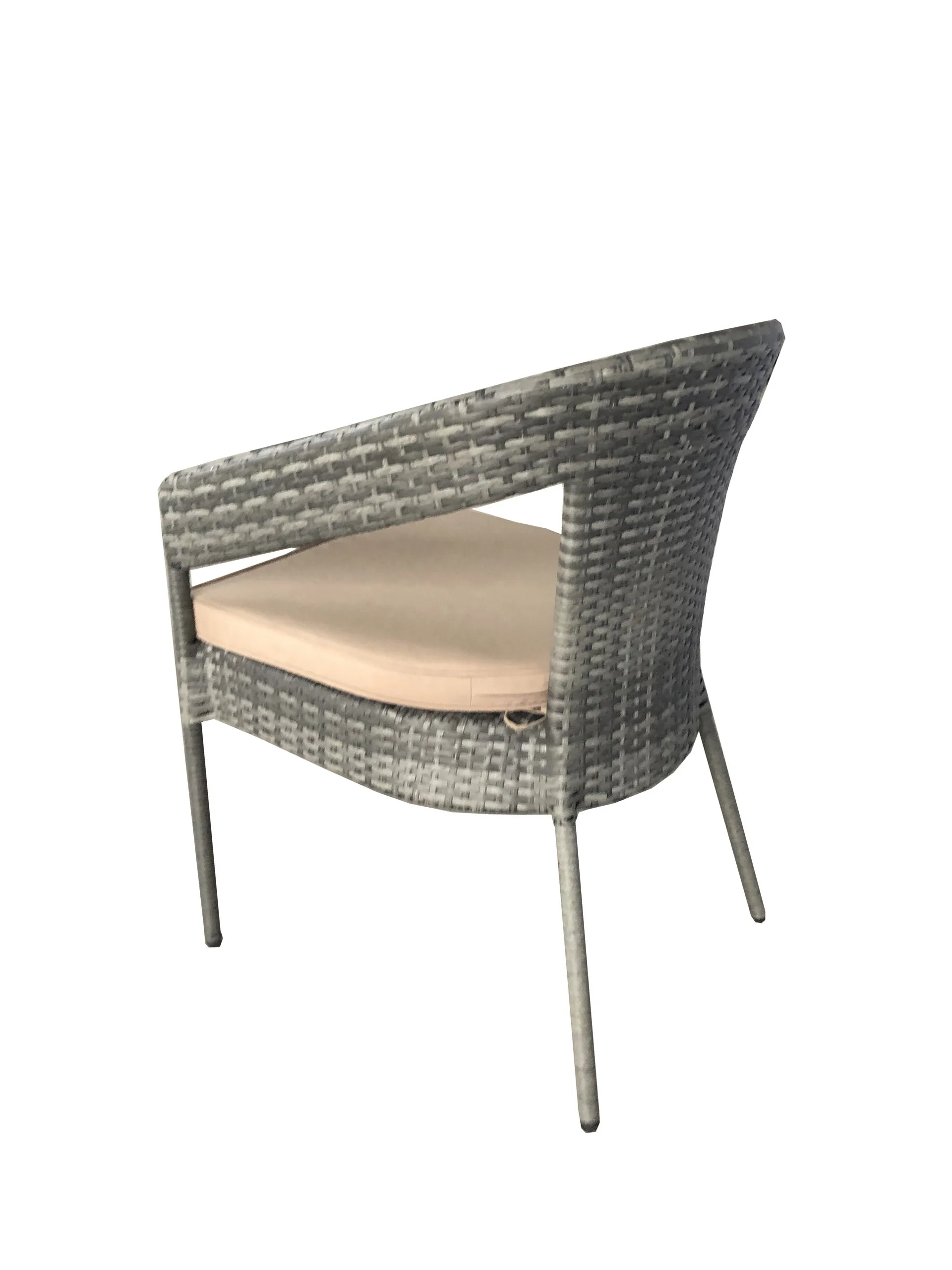 Outdoor Patio Garden Leisure Seating Chair With Cushion For Children Enjoy Nature Rattan Wicker Weaving Product