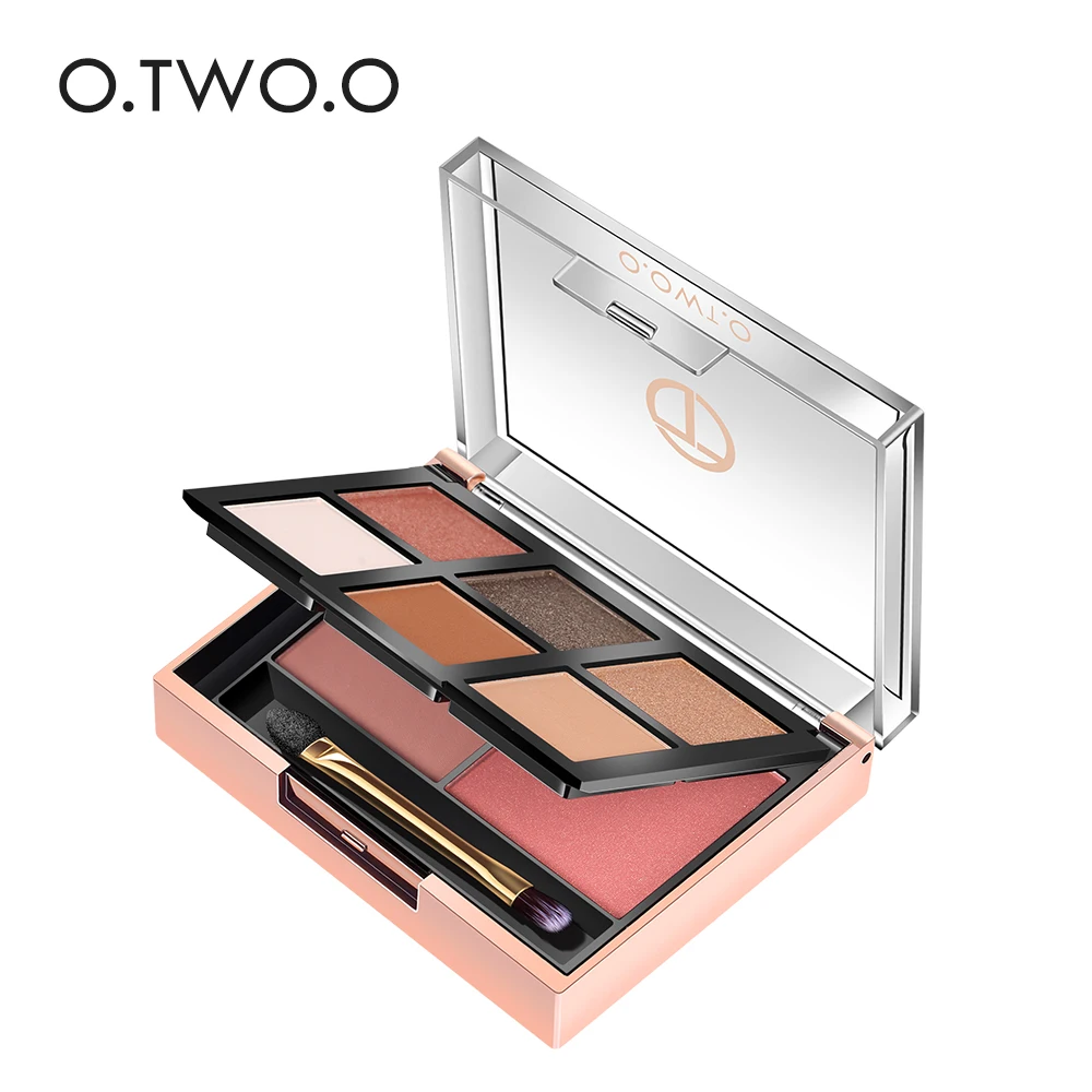 O.TWO.O Customization Makeup Professional Factory 6 Eyeshadow 2 Blusher Set Makeup Palette