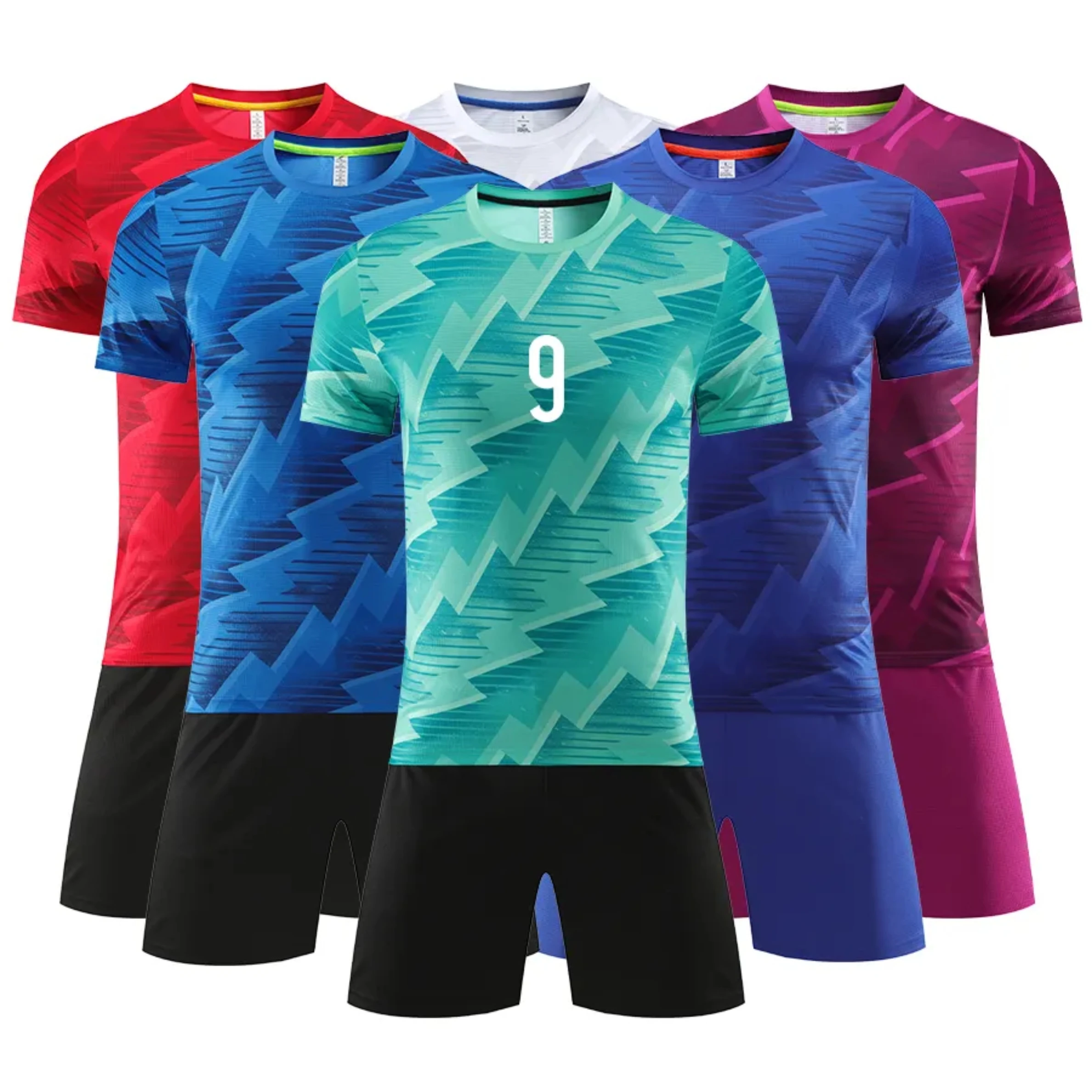 Wholesale Original football clothes football set Football Uniform wear uniform Custom soccer kit Sublimation Soccer jersey