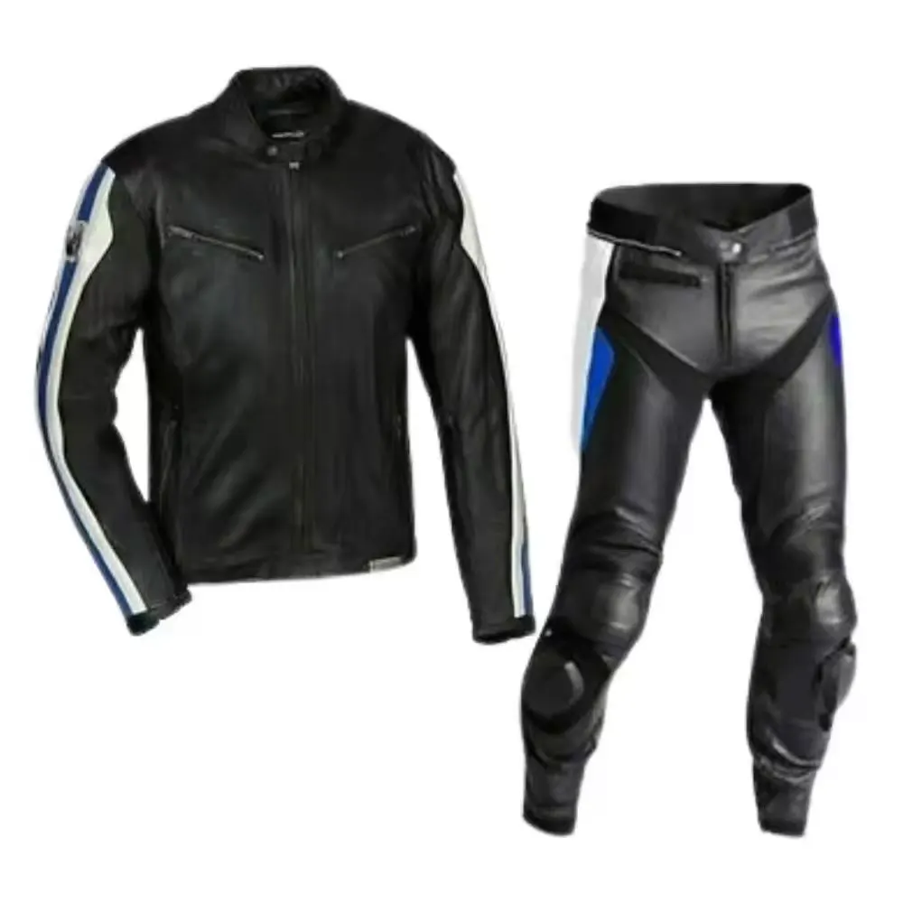High Performance Men Road Riding Leather Motorcycle Suit Hot Sale Waterproof Body Protective Motorbike Suit