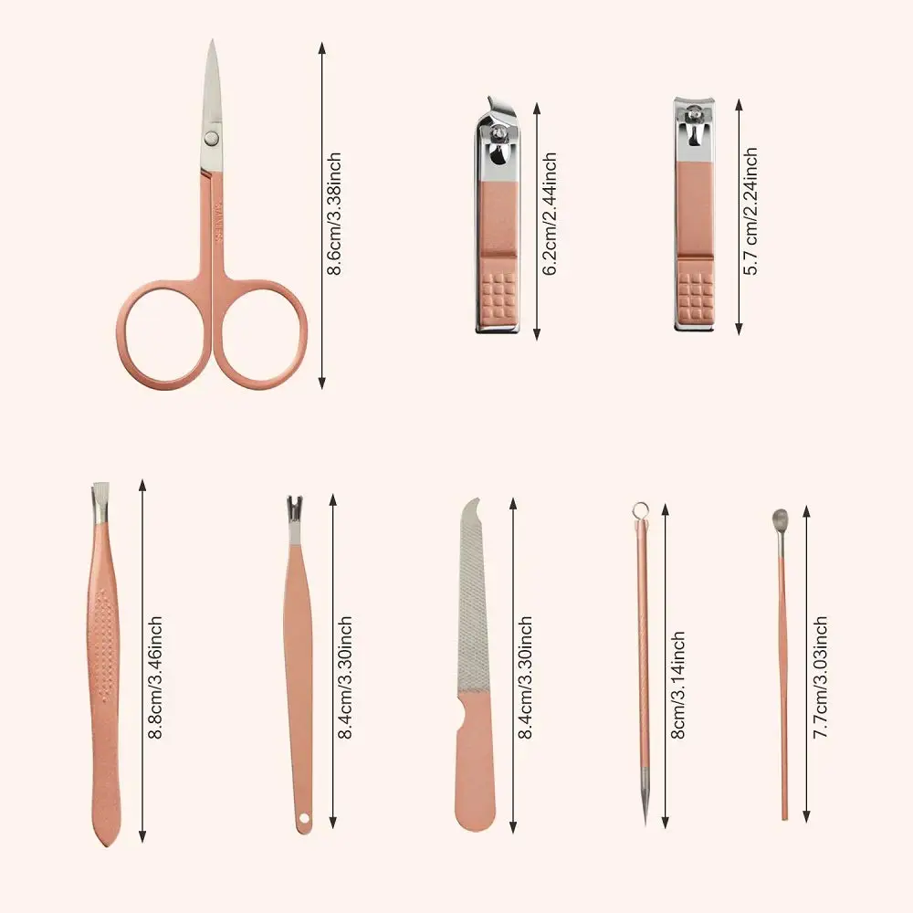 10 Pieces Beauty Manicure Sets Best Quality Nail Clipper Cuticle Scissors Nail File Cuticle Pusher Beauty kits