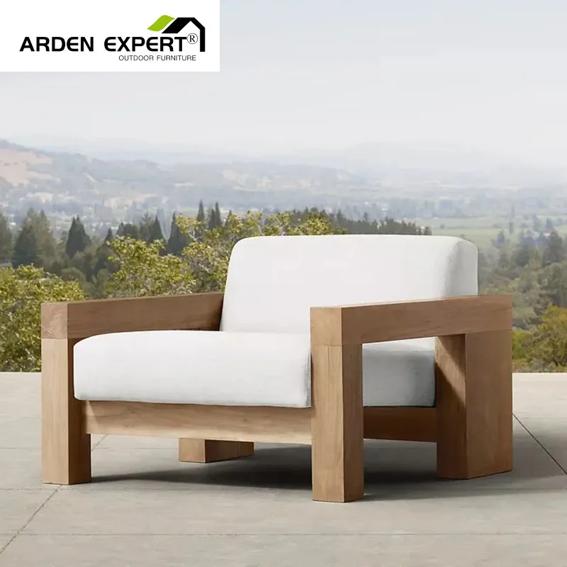 Luxury All Weather Teak Outdoor Furniture Patio Garden Wood Sun Lounger