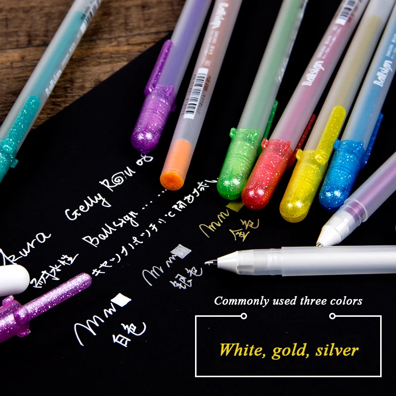 Sakura XPGB 12 colors high quality professional gelly roll highlight gel pen for art drawing bright colors