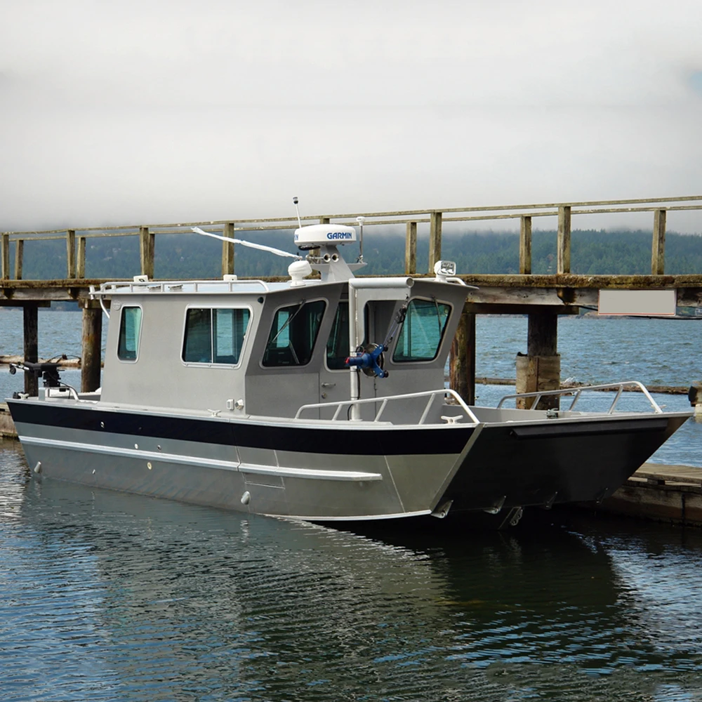 Factory Custom Cabin Speedboat Cargo Fishing Boat with Spacious Seats and Outboard Lake Navigation Design