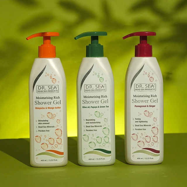 Best Moisturizing Rich Shower Gel - Oblipicha (Sea Buckthorn) & Mango by Dr.Sea - Fast Delivery - Free Samples - Made in Israel