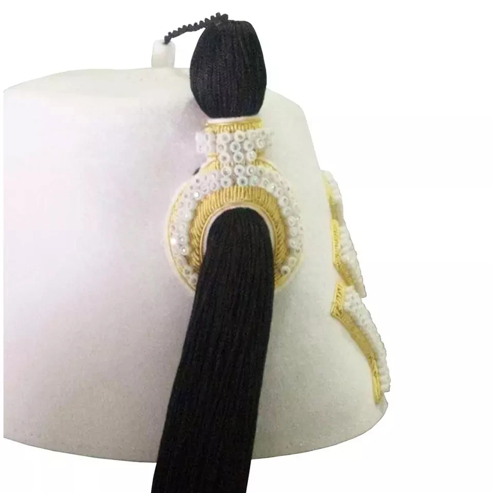 100% Australia Wool Felt Red Fez Hat Muslim Hat